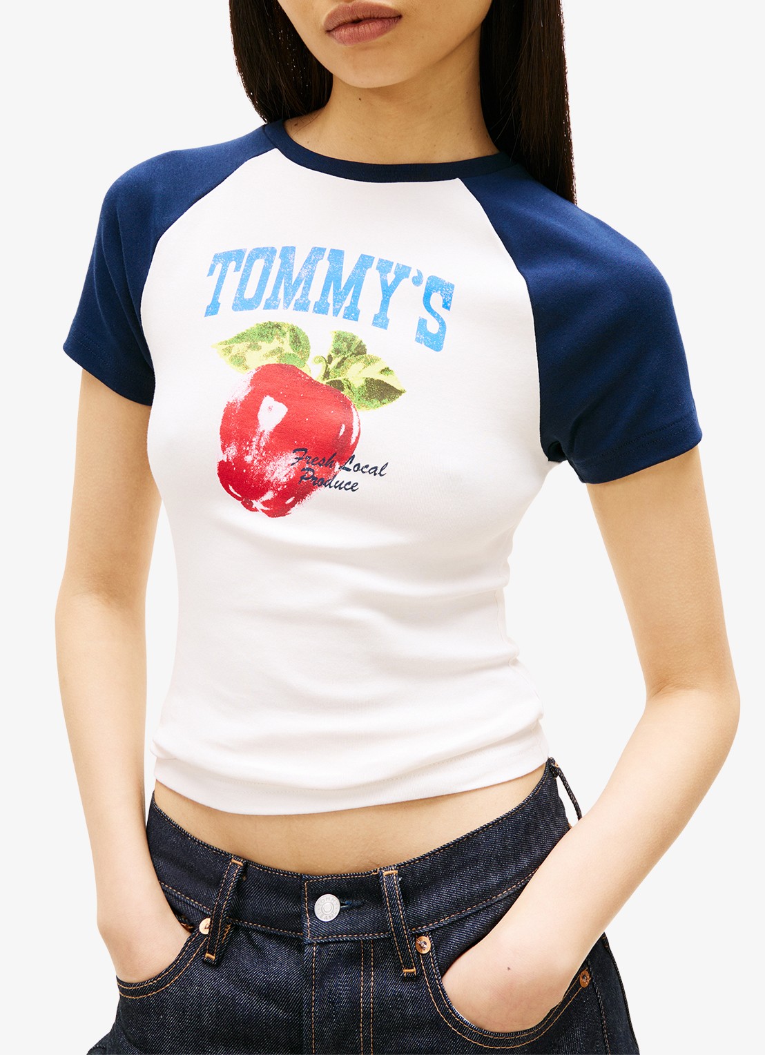 Tommy Hilfiger T-shirt met logo - detail 3 gebroken wit