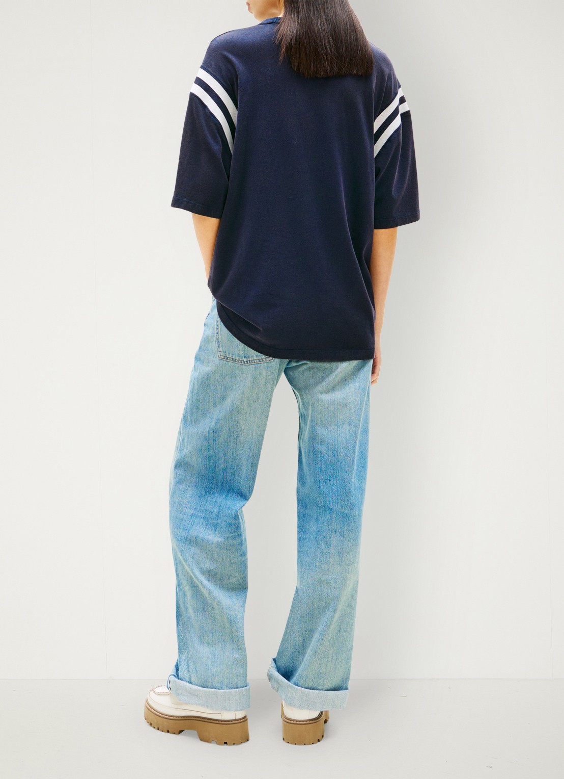 Tommy Hilfiger T-shirt met logo - achterkant 3 donkerblauw
