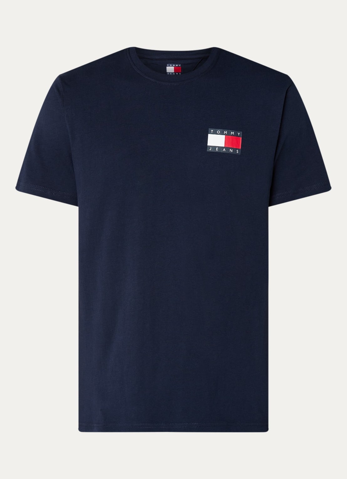Tommy Hilfiger T-shirt met logo - voorkant 2 donkerblauw