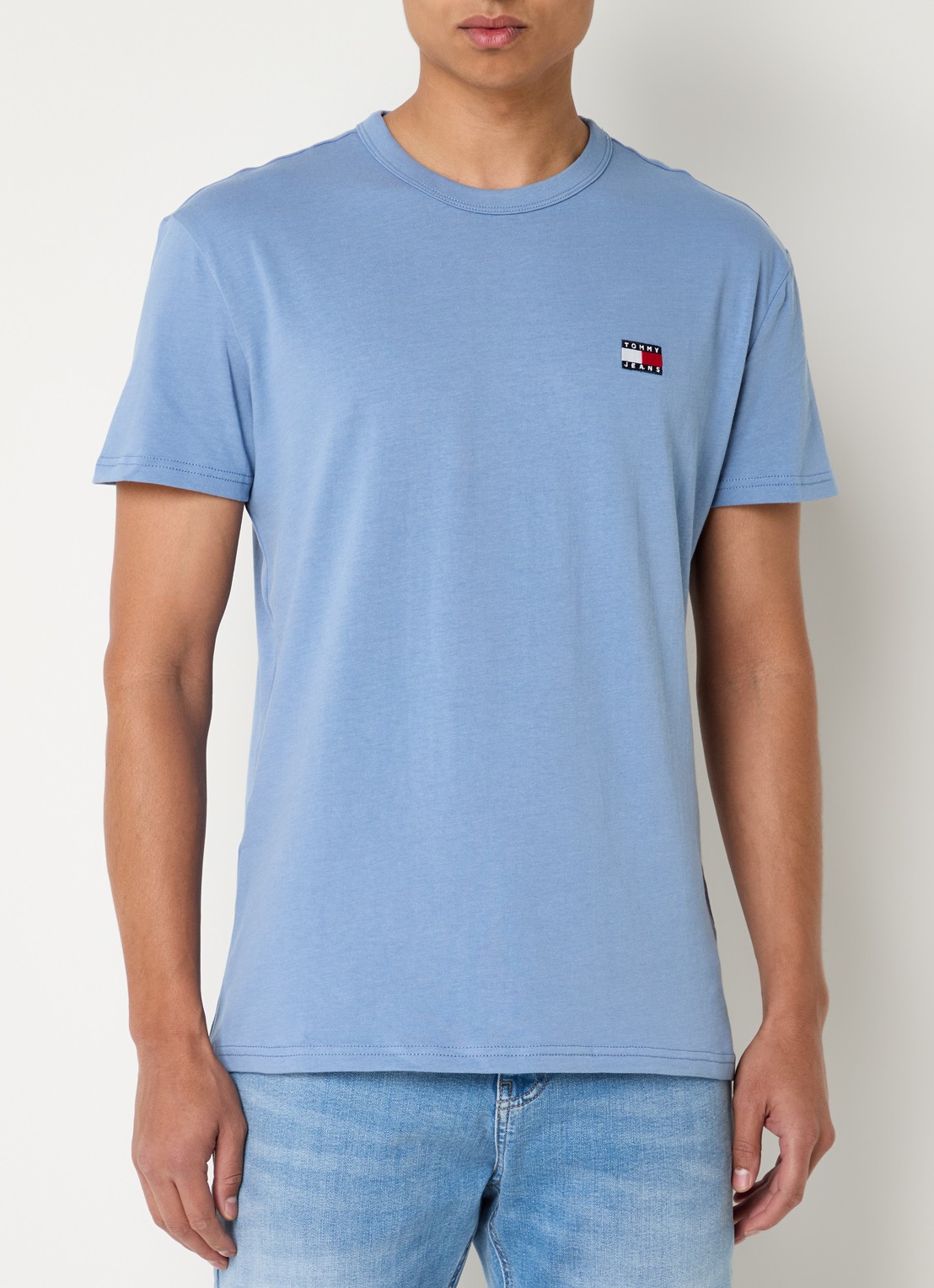 Tommy Hilfiger T-shirt met logo - detail blauw