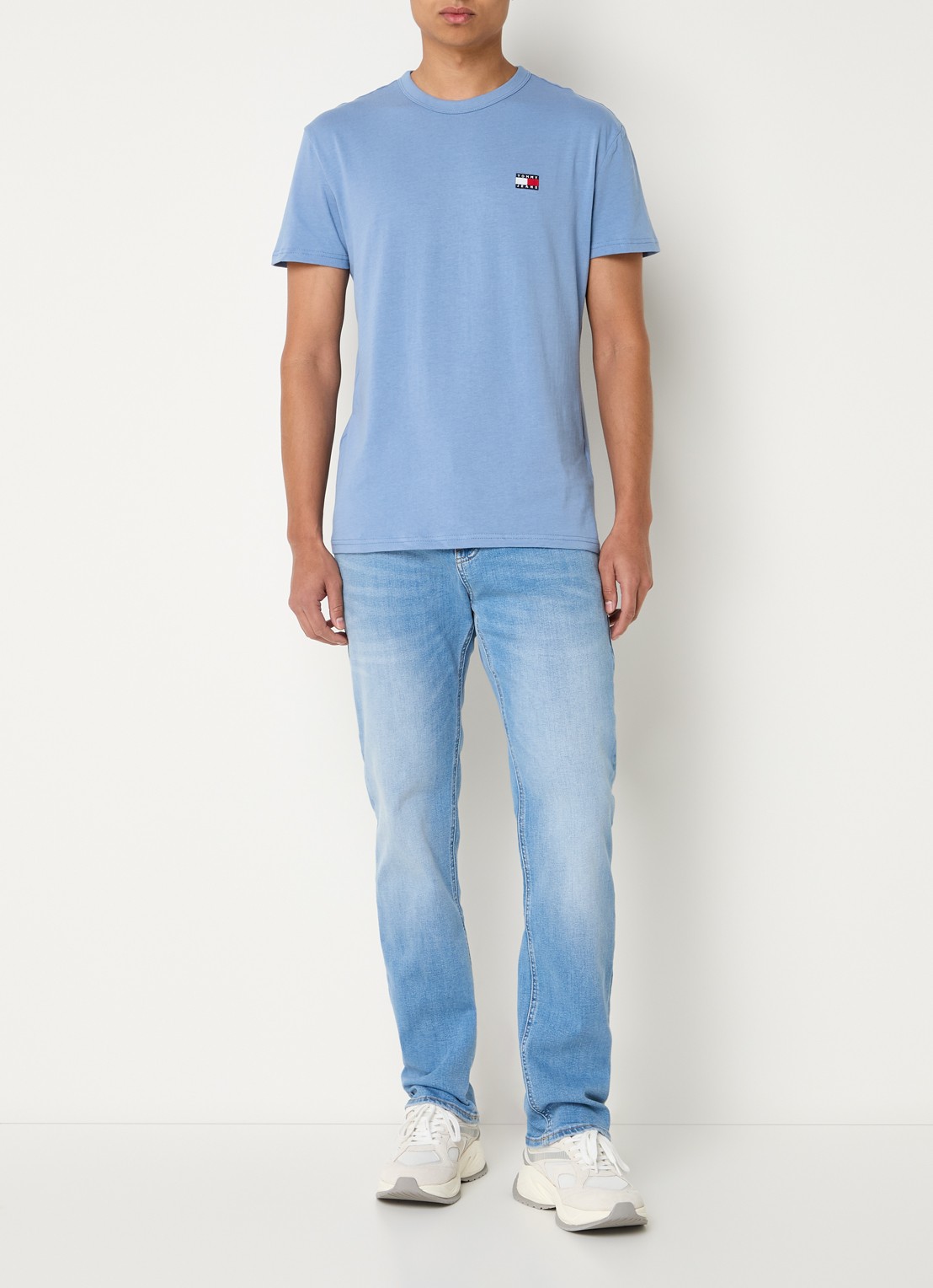 Tommy Hilfiger T-shirt met logo - voorkant 3 blauw