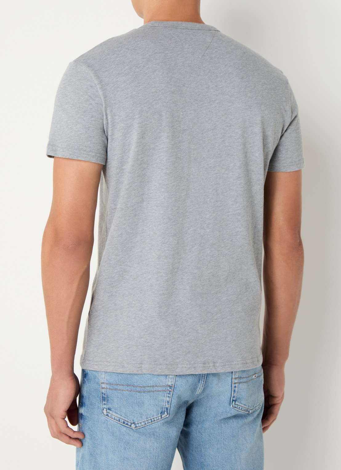 Tommy Hilfiger T-shirt met logo - achterkant 3 grijsmele