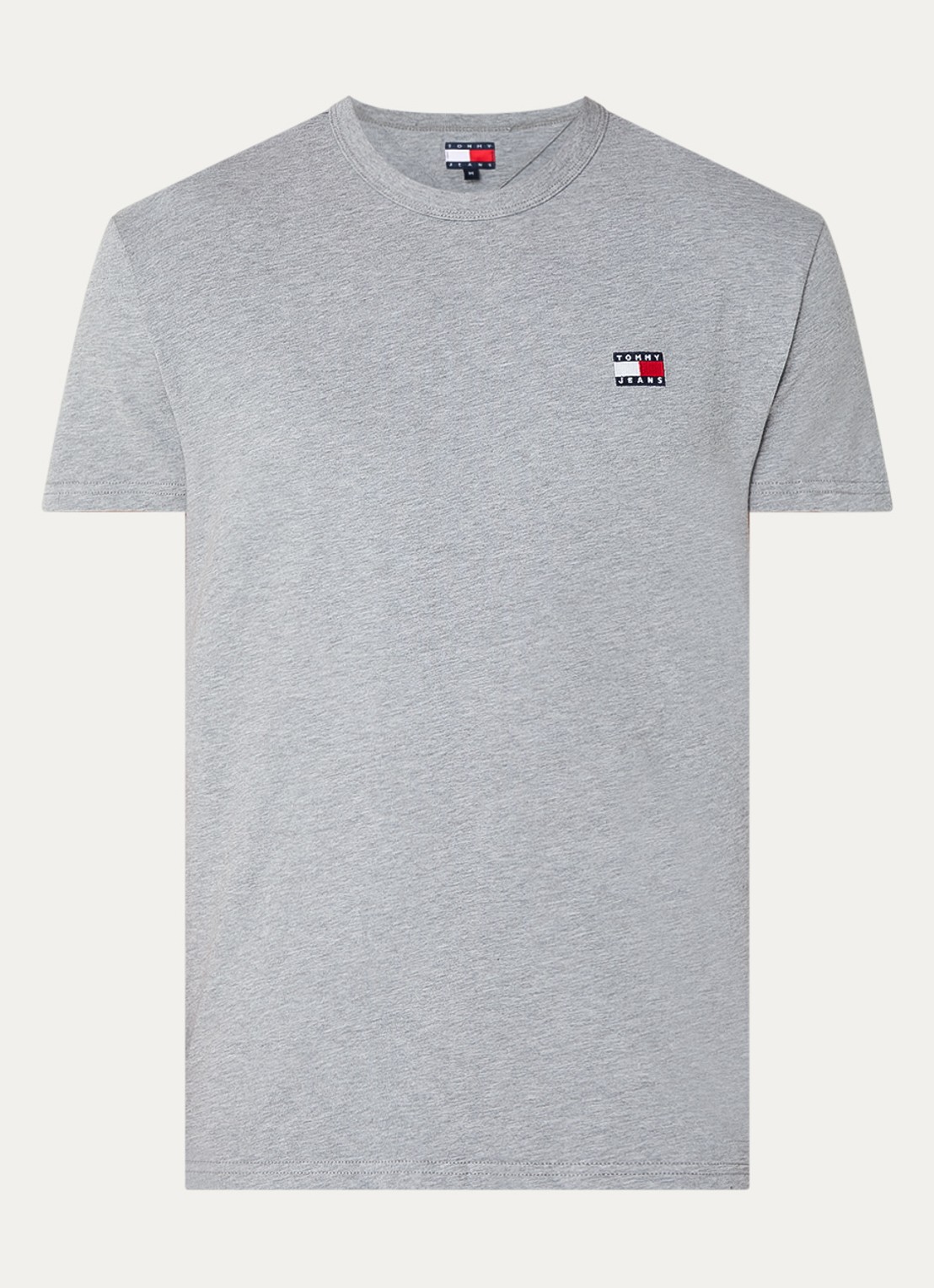 Tommy Hilfiger T-shirt met logo - voorkant grijsmele