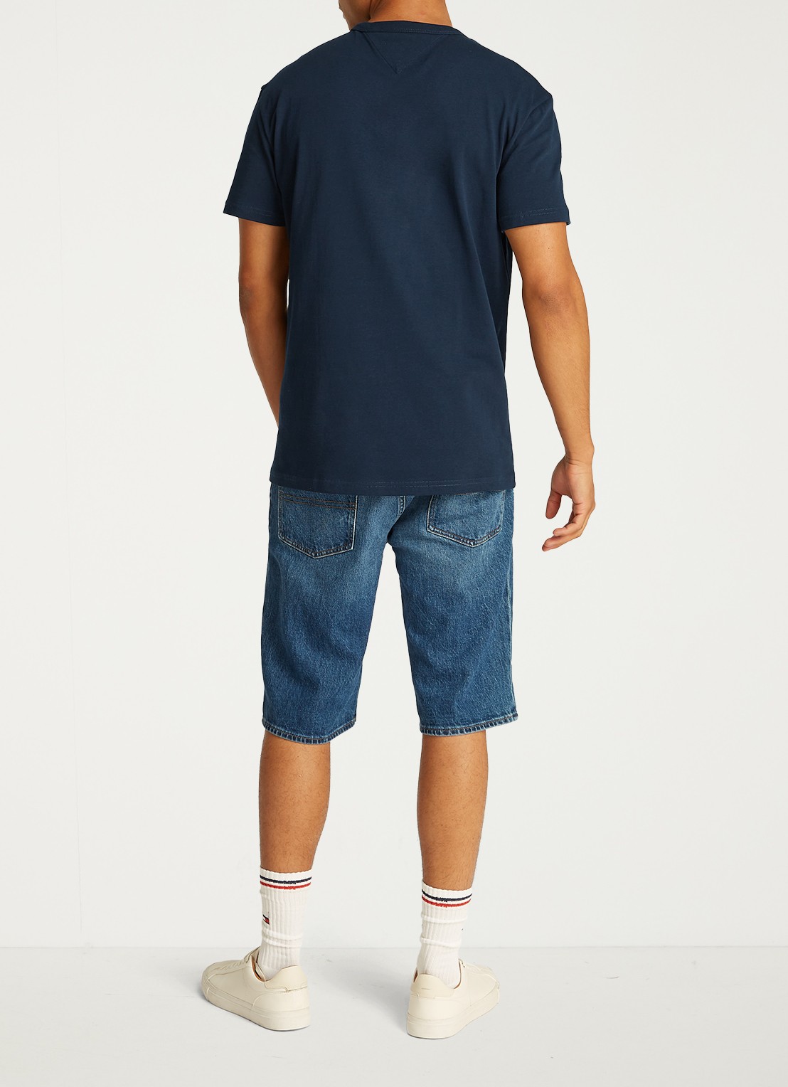 Tommy Hilfiger T-shirt met logo - achterkant 3 donkerblauw
