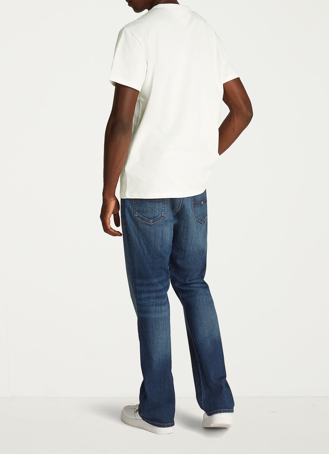 Tommy Hilfiger T-shirt met logo - achterkant gebroken wit