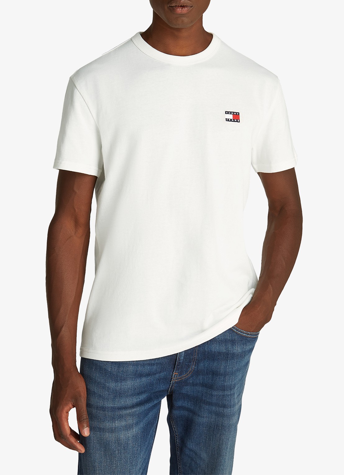 Tommy Hilfiger T-shirt met logo - detail 4 gebroken wit