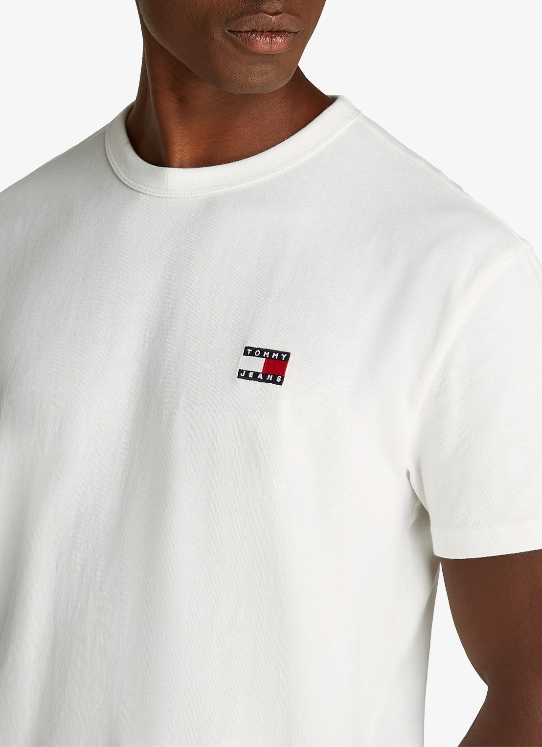 Tommy Hilfiger T-shirt met logo - detail 5 gebroken wit