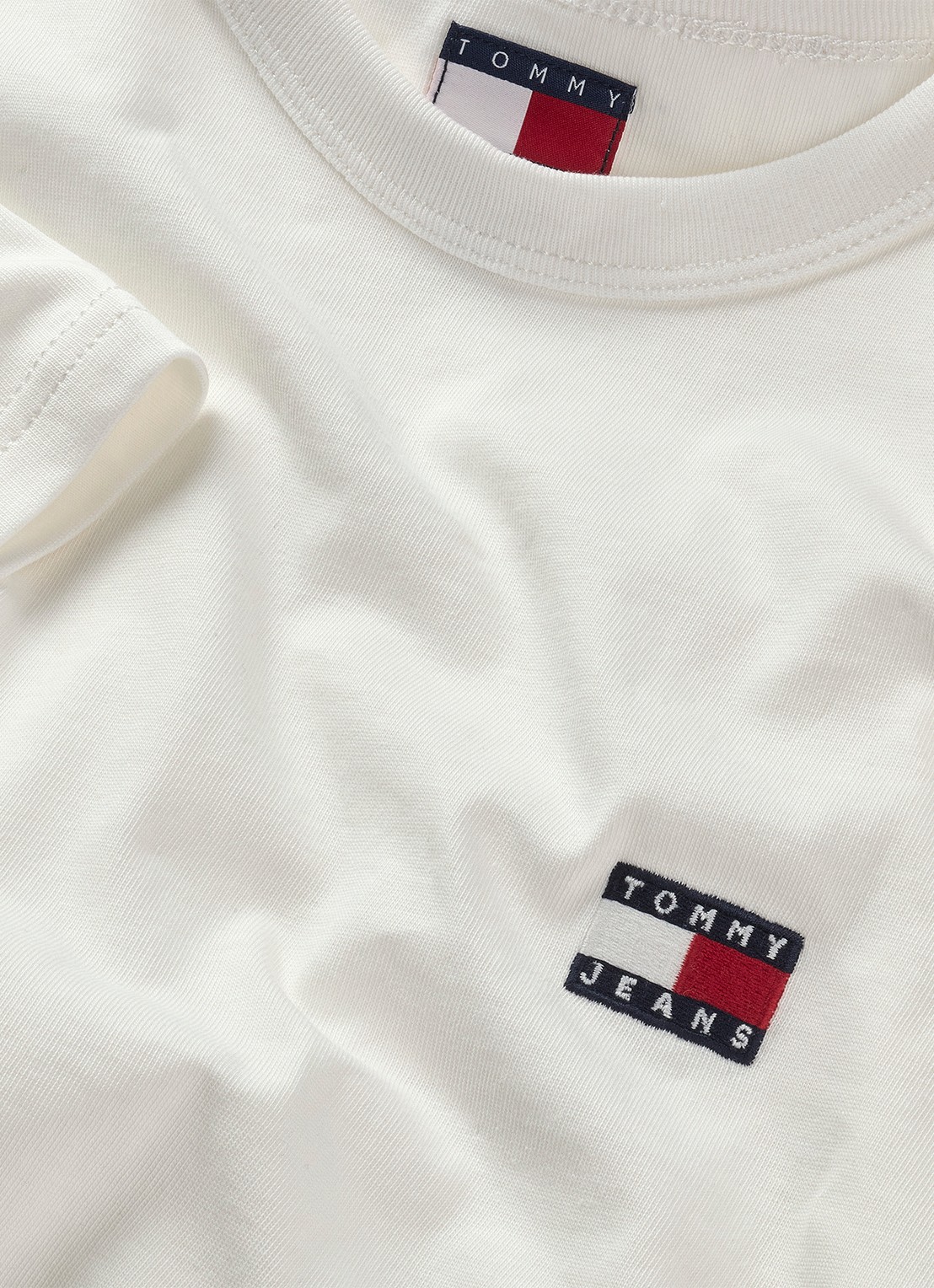 Tommy Hilfiger T-shirt met logo - detail 6 gebroken wit