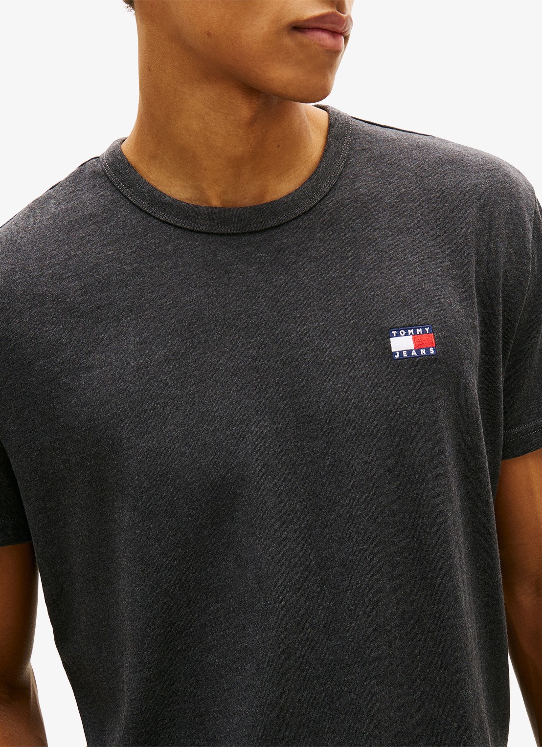 Tommy Hilfiger T-shirt met logo - detail 4 zwart