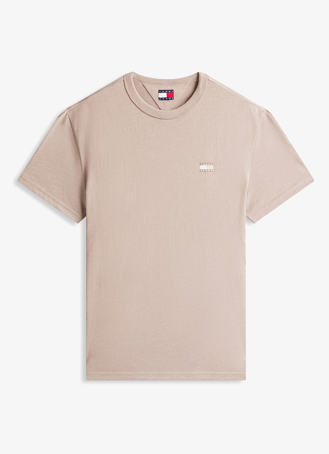 Tommy Hilfiger T-shirt met logo - voorkant 4 beige