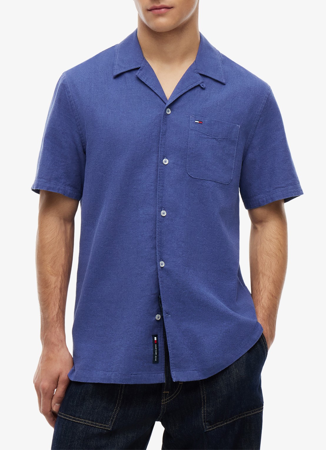 Tommy Hilfiger T-shirt met logo - detail 4 calico-aef / beige