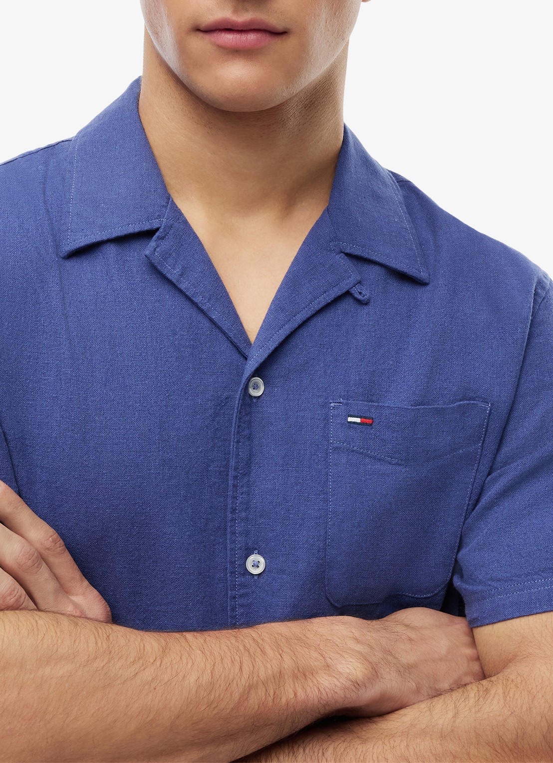 Tommy Hilfiger T-shirt met logo - detail 5 calico-aef / beige