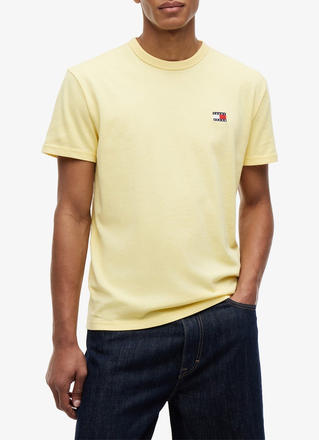 Tommy Hilfiger T-shirt met logo - detail 4 citronella-zf0 / geel