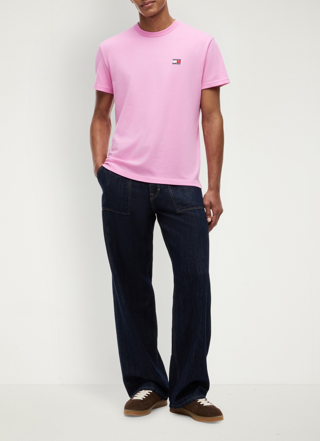 Tommy Hilfiger T-shirt met logo - voorkant 2 citronella-zf0 / geel