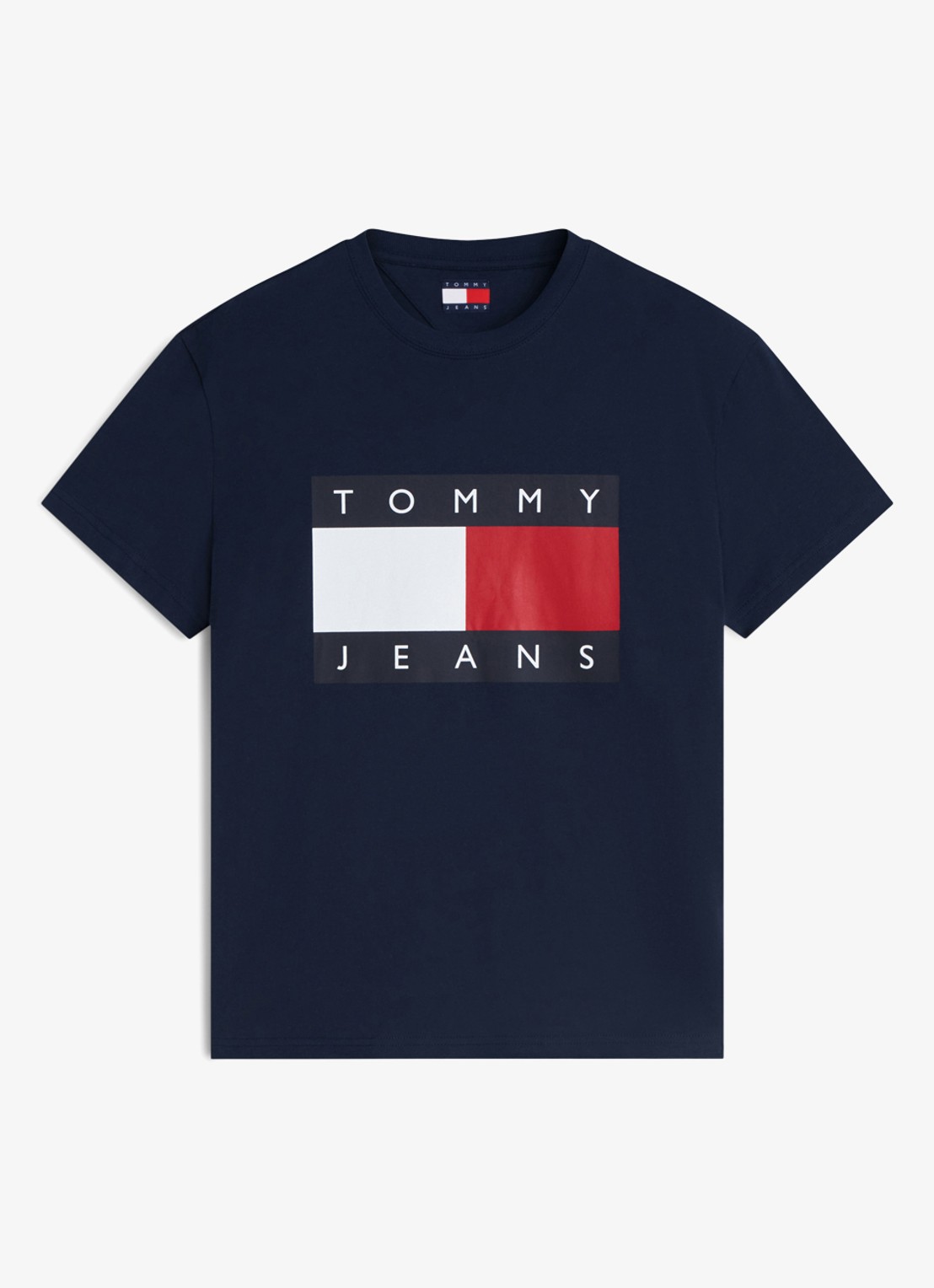 Tommy Hilfiger T-shirt met logo - voorkant dark night navy-c1g