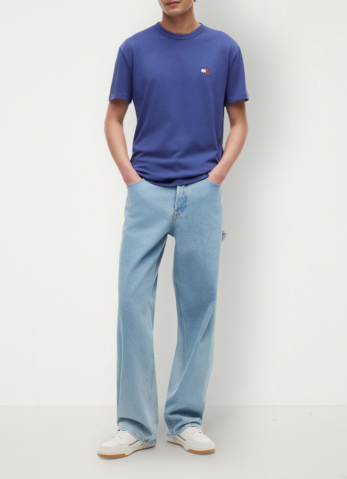 Tommy Hilfiger T-shirt met logo - voorkant 5 blue storm-c6q / blauw