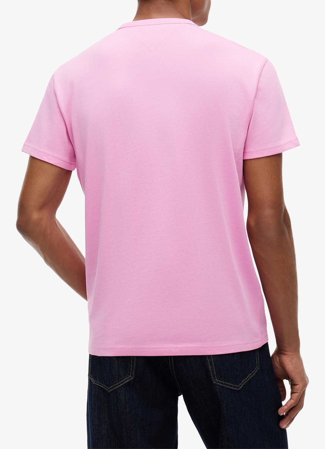 Tommy Hilfiger T-shirt met logo - achterkant 3 pink daisy-tou / roze