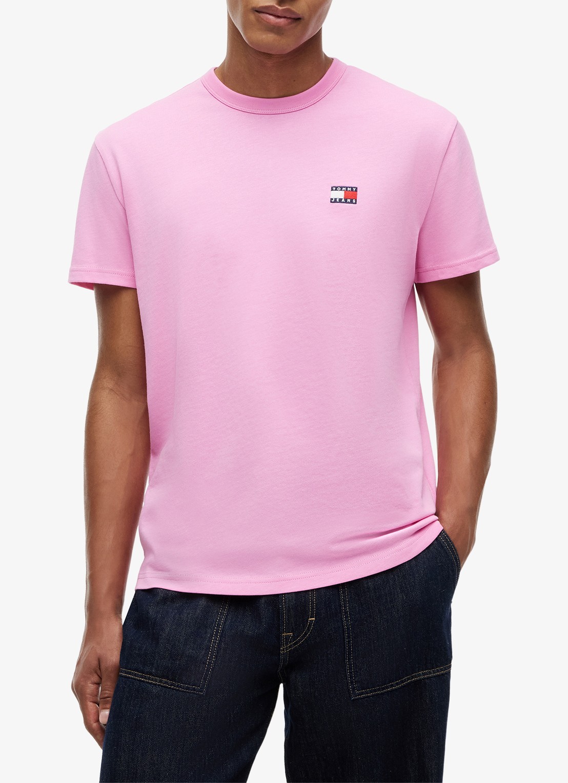 Tommy Hilfiger T-shirt met logo - detail 4 pink daisy-tou / roze