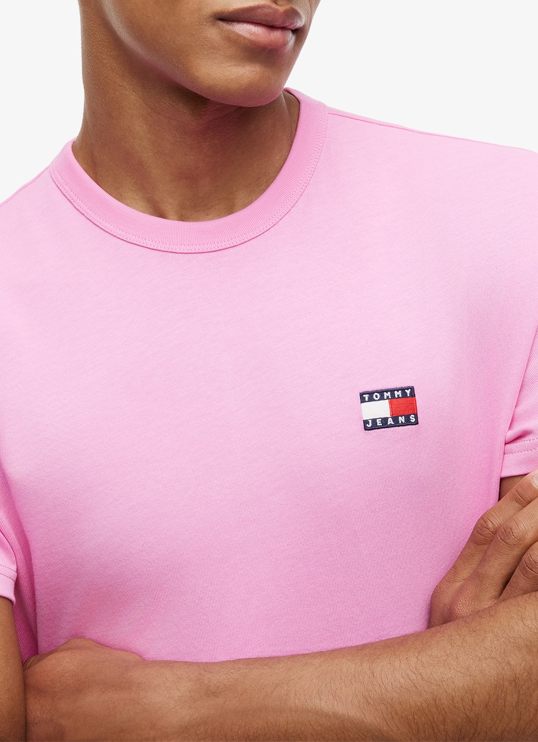 Tommy Hilfiger T-shirt met logo - detail 5 pink daisy-tou / roze