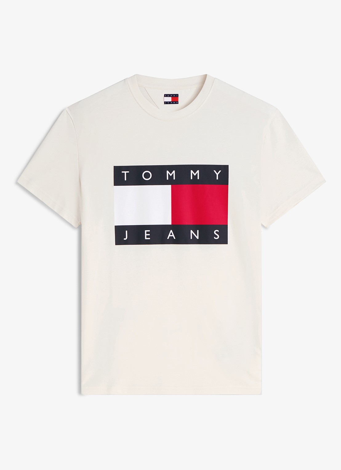 Tommy Hilfiger T-shirt met logo - voorkant wit