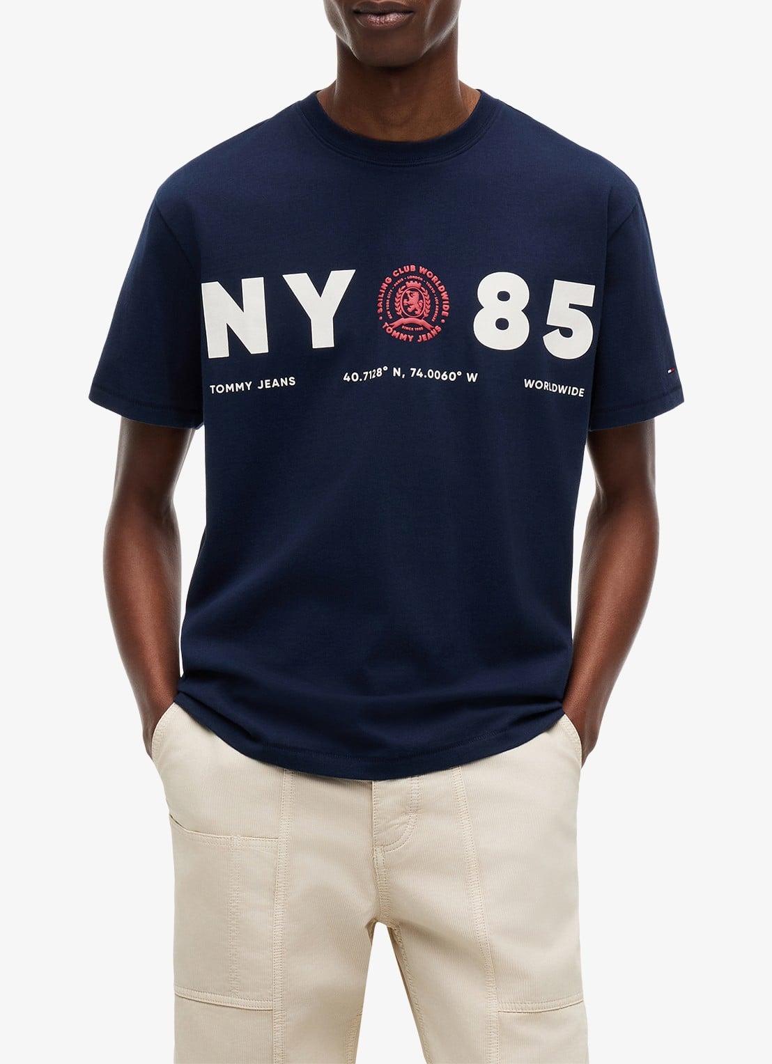 Tommy Hilfiger T-shirt met logo - detail dark night navy-c1g