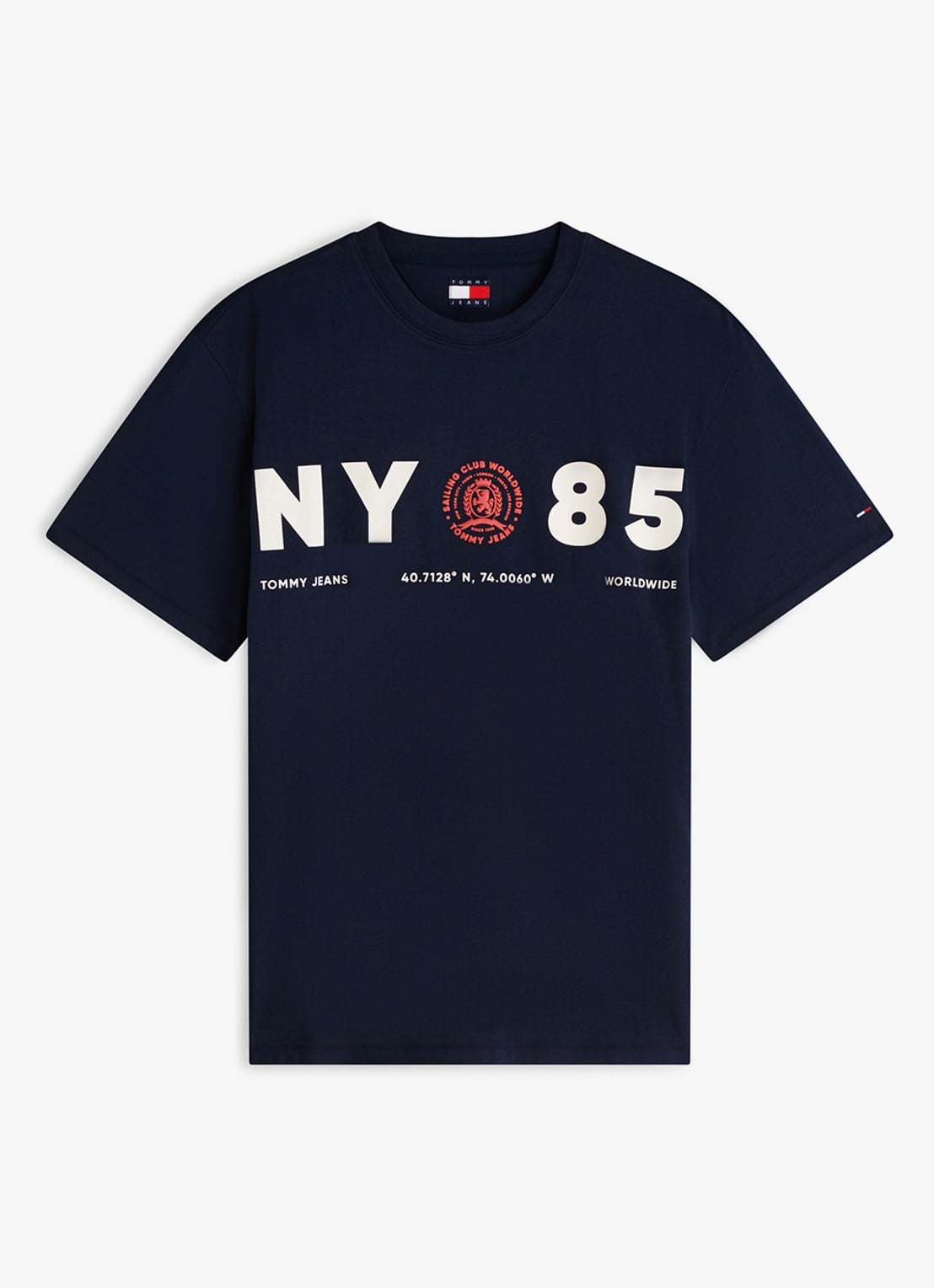 Tommy Hilfiger T-shirt met logo - voorkant 4 dark night navy-c1g