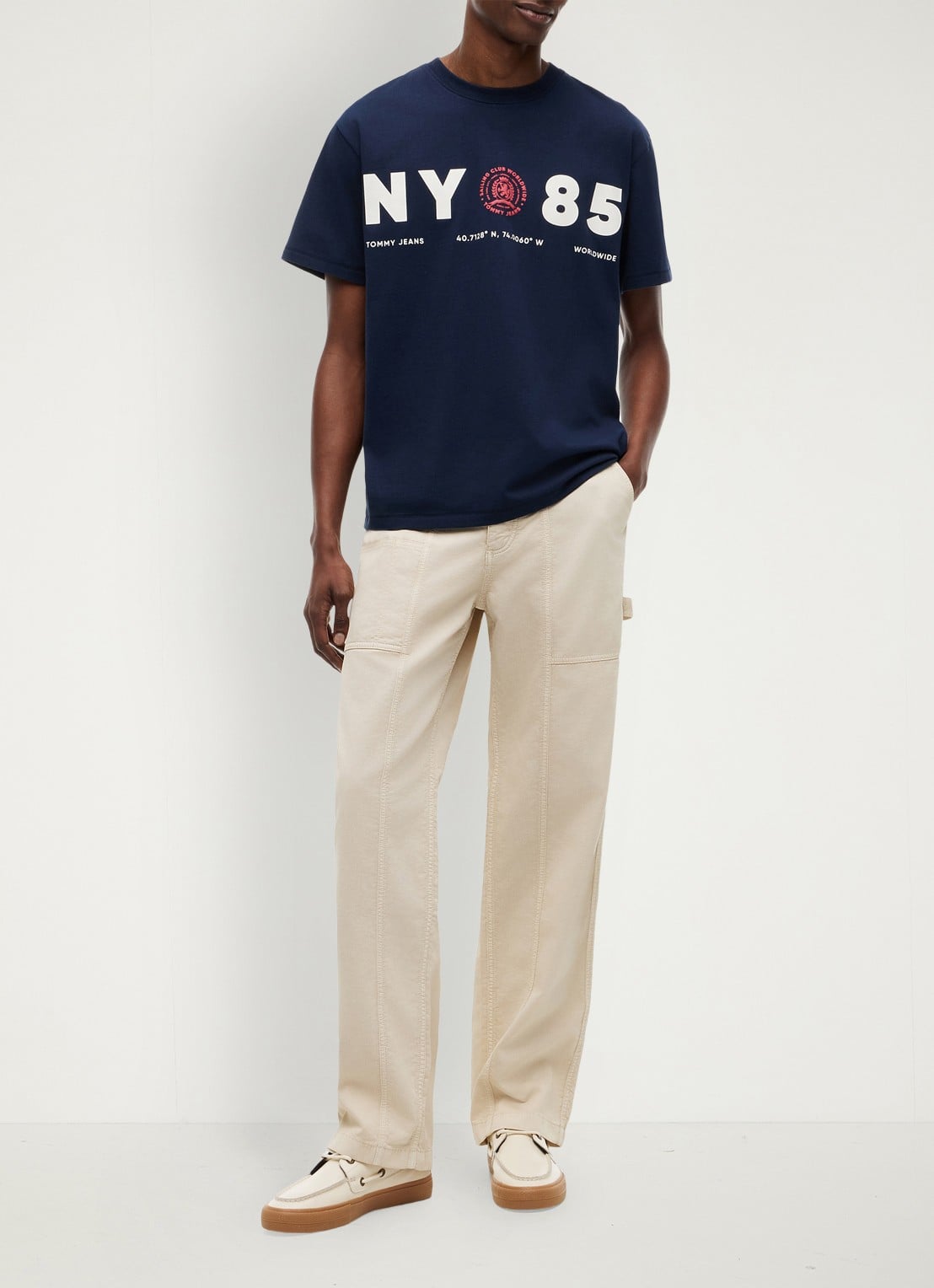 Tommy Hilfiger T-shirt met logo - voorkant 5 dark night navy-c1g