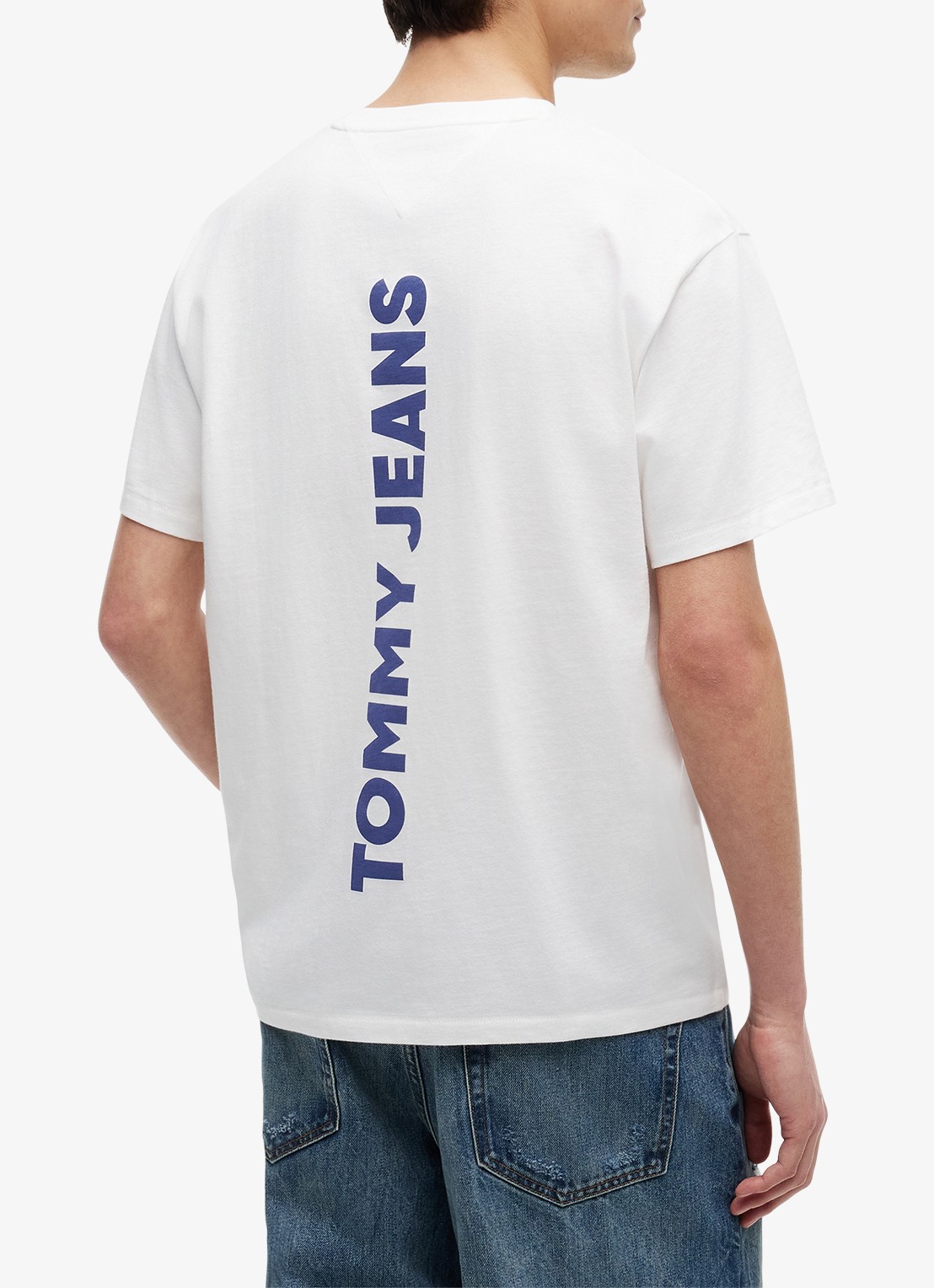 Tommy Hilfiger T-shirt met logo - achterkant ecru-ybl