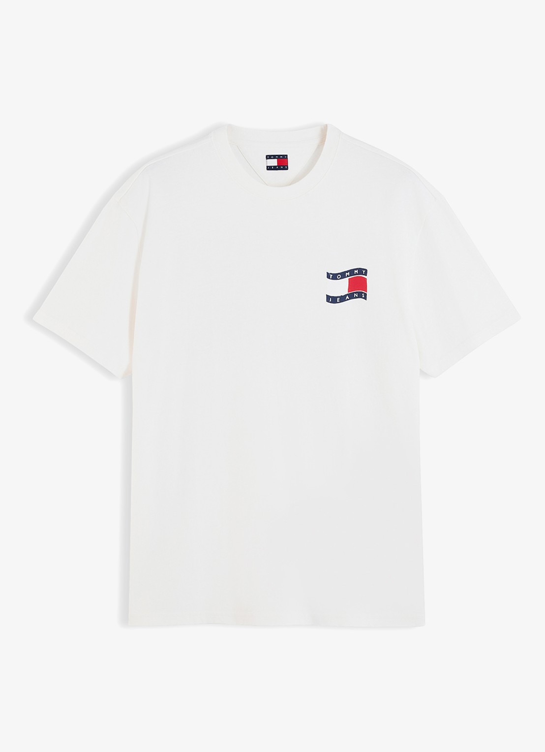 Tommy Hilfiger T-shirt met logo - voorkant wit