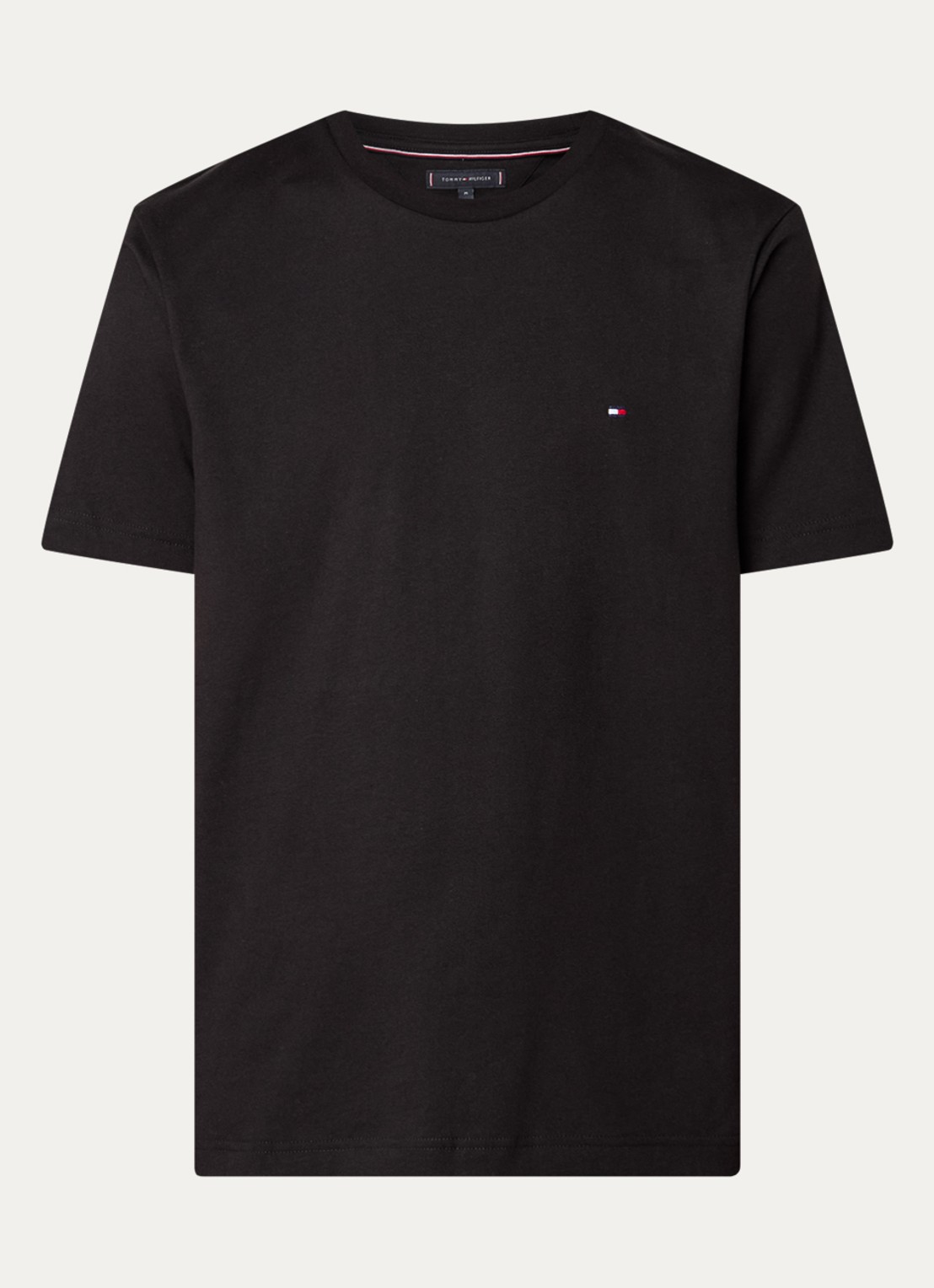 Tommy Hilfiger T-shirt met logo - voorkant 3 zwart