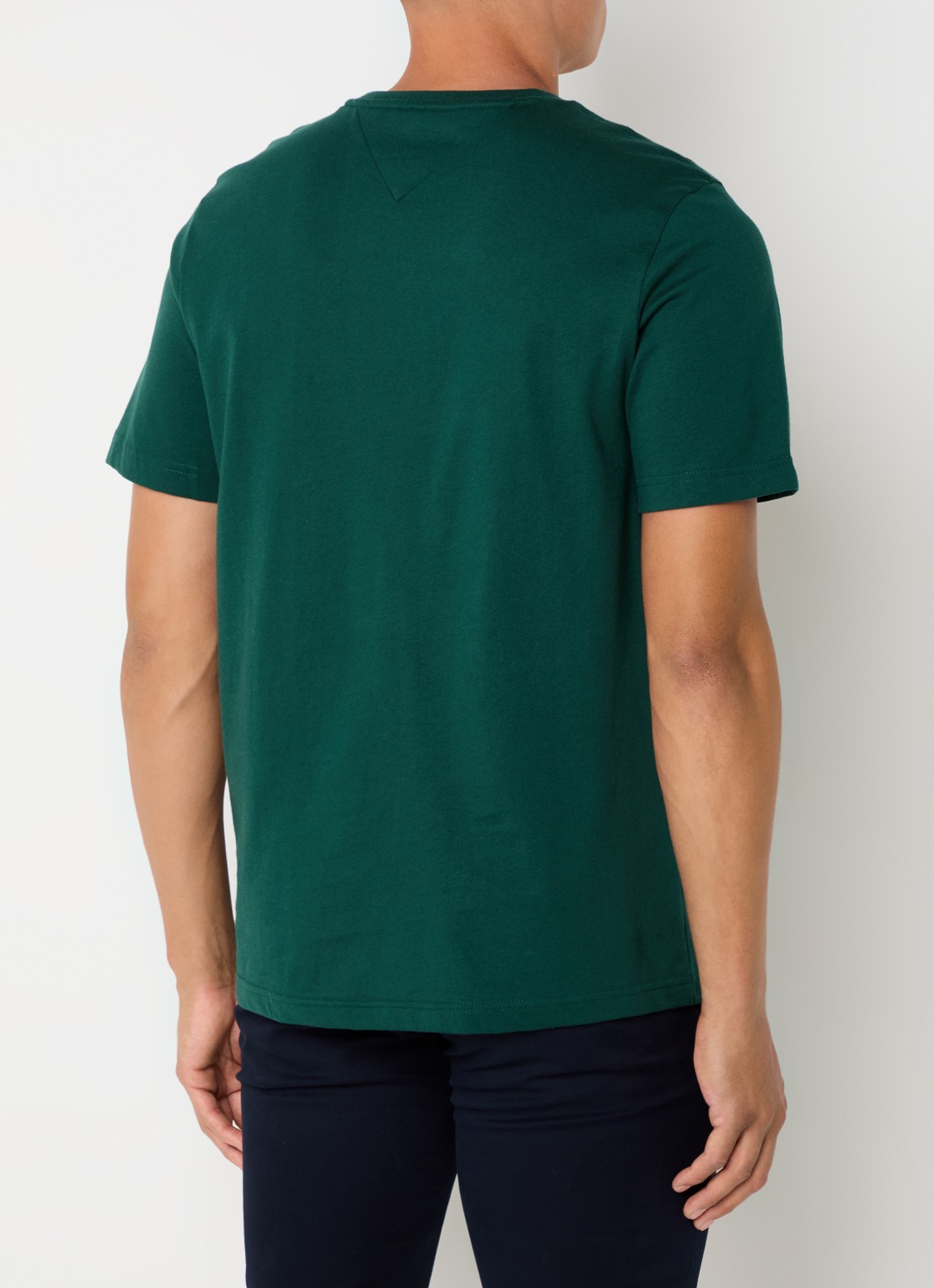 Tommy Hilfiger T-shirt met logo - achterkant 3 zeegroen