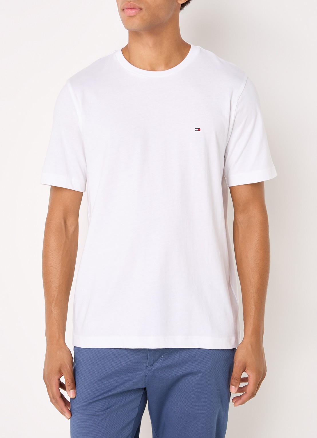 Tommy Hilfiger T-shirt met logo - detail wit