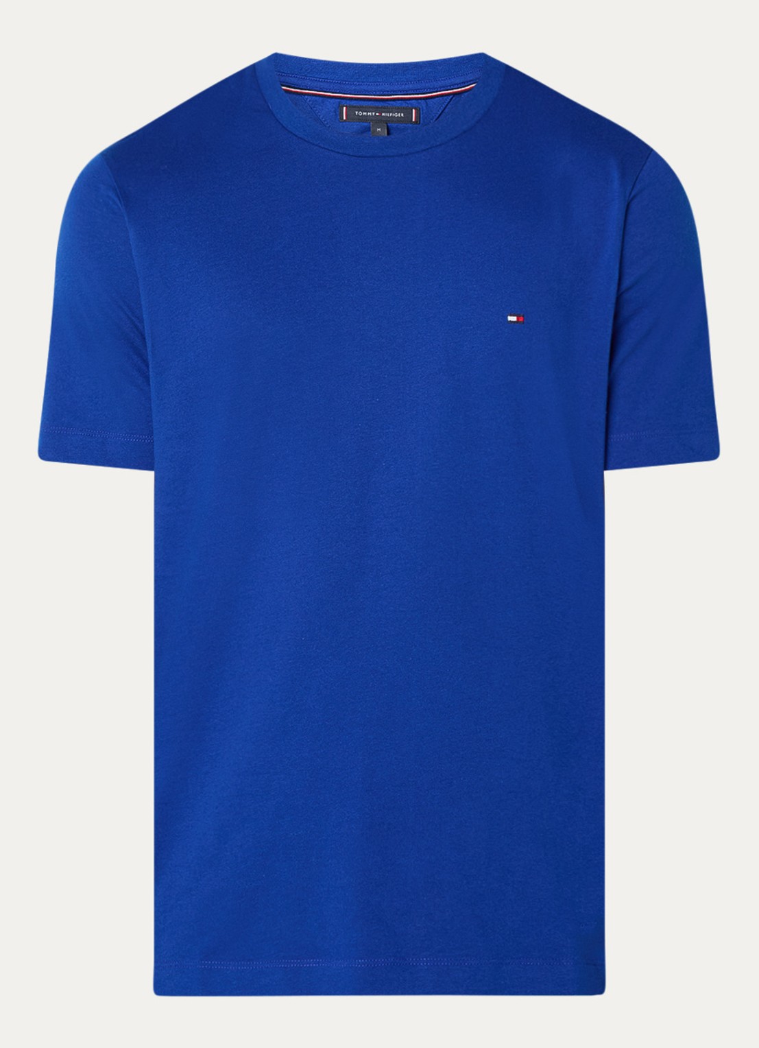 Tommy Hilfiger T-shirt met logo - voorkant 9 kobaltblauw