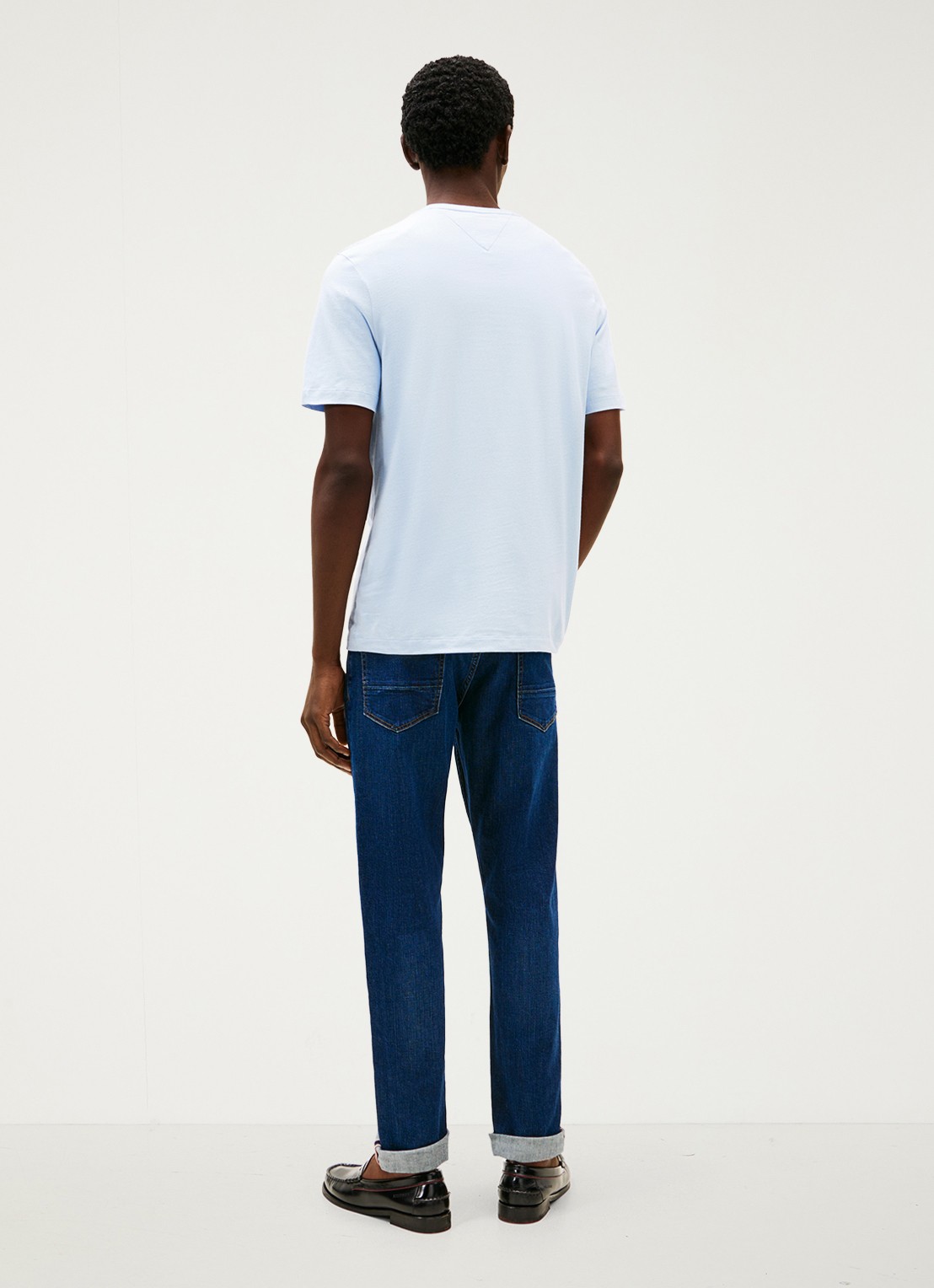 Tommy Hilfiger T-shirt met logo - achterkant 4 lichtblauw