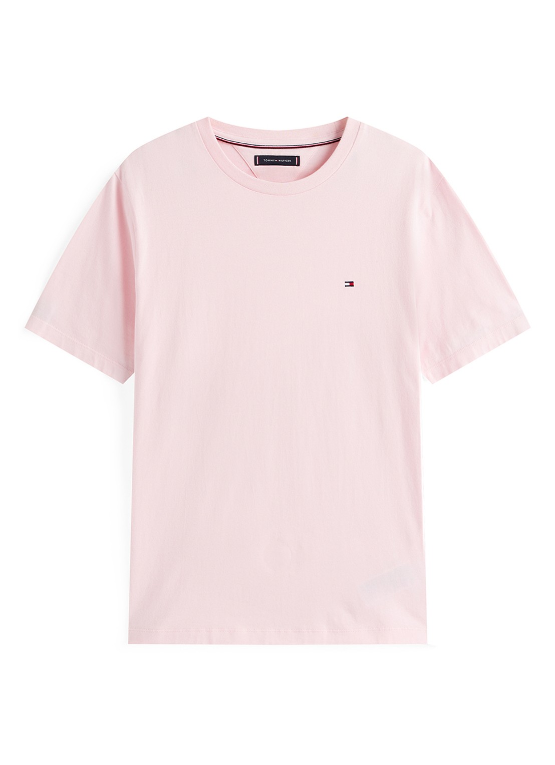 Tommy Hilfiger T-shirt met logo - voorkant 2 lichtroze