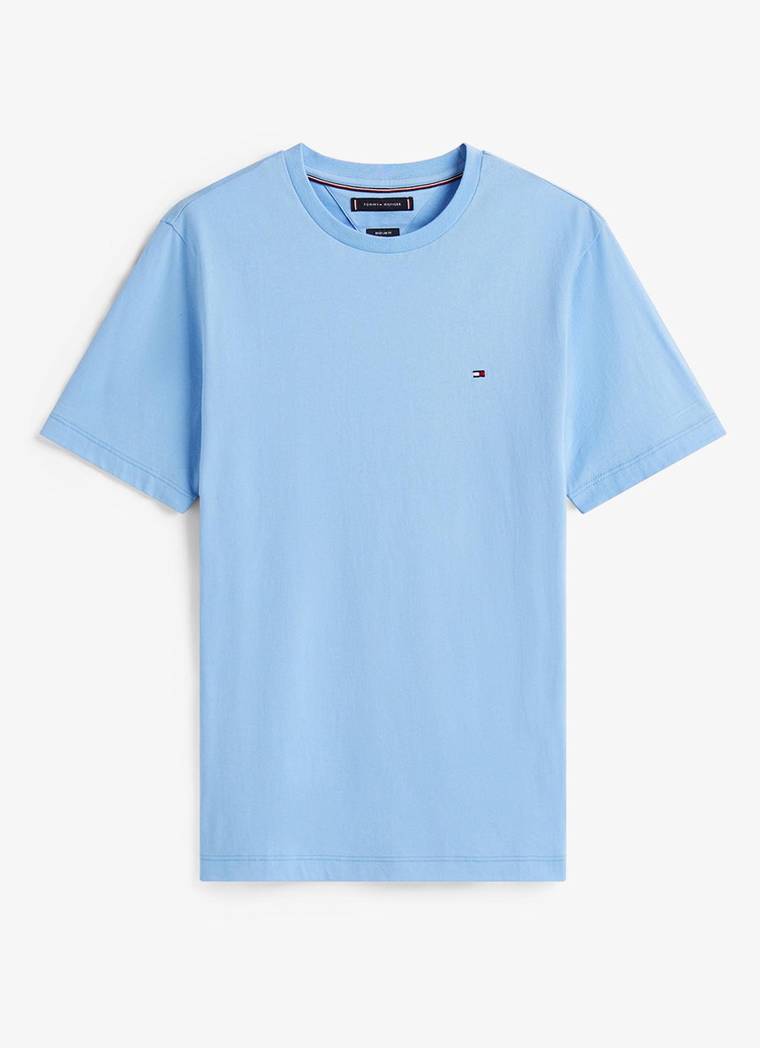 Tommy Hilfiger T-shirt met logo - voorkant blauw