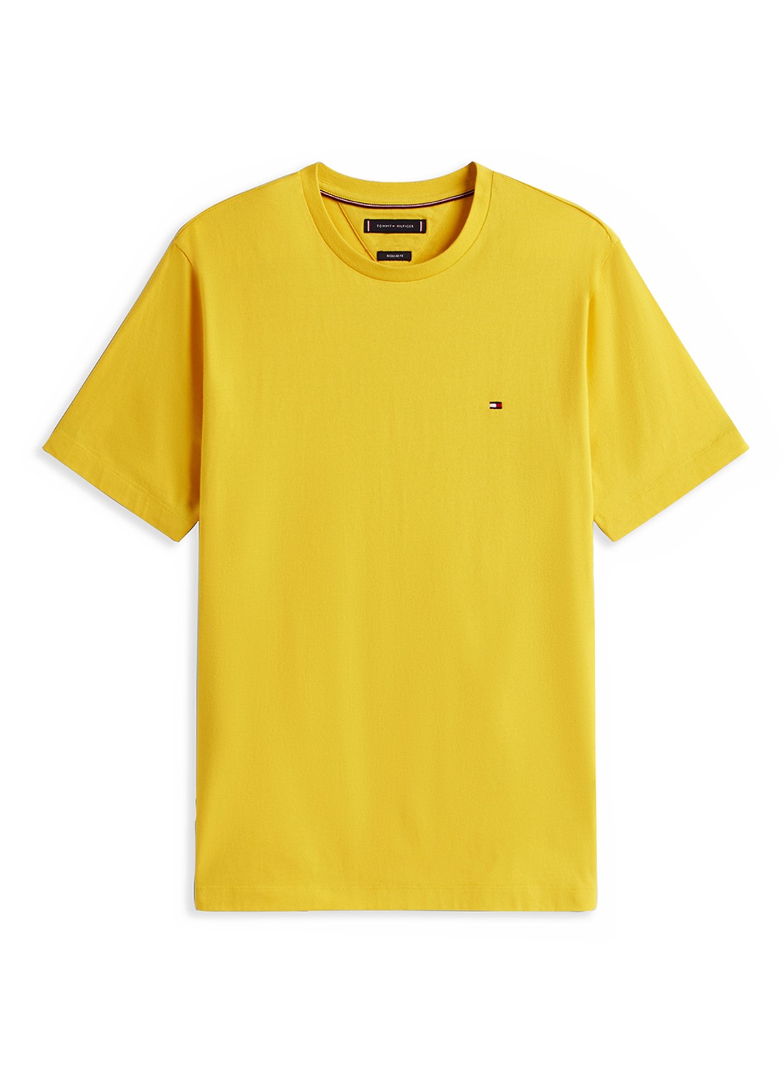 Tommy Hilfiger T-shirt met logo - voorkant geel