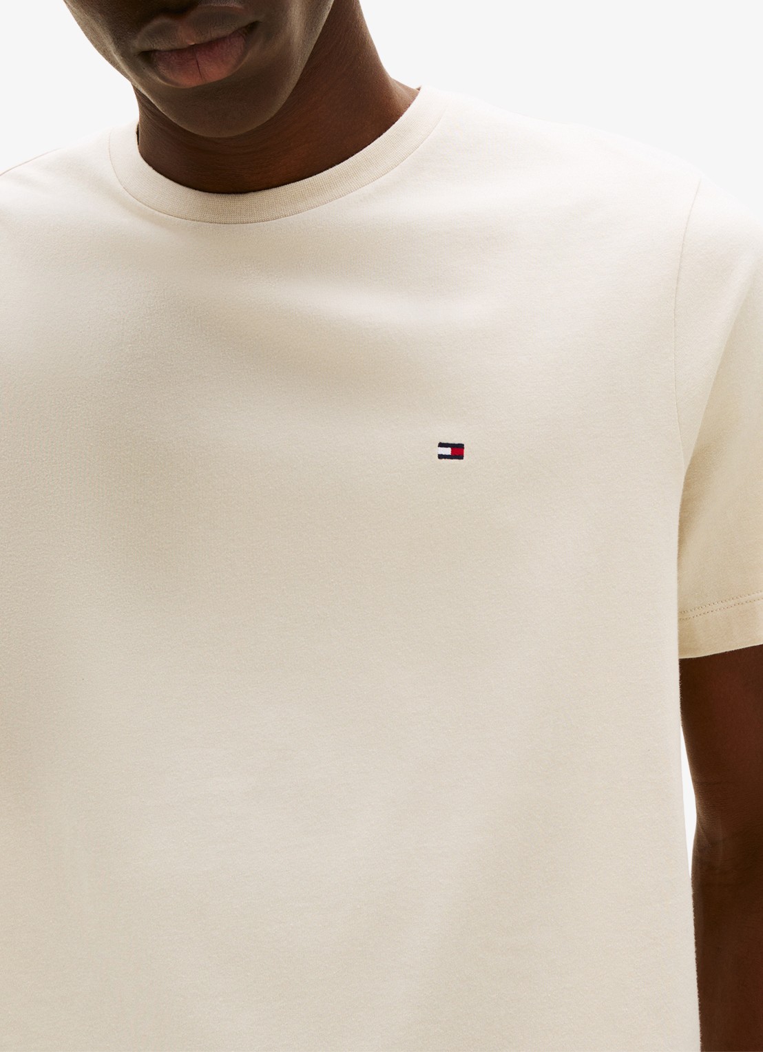 Tommy Hilfiger T-shirt met logo - detail 5 newsprint-acg / grijs