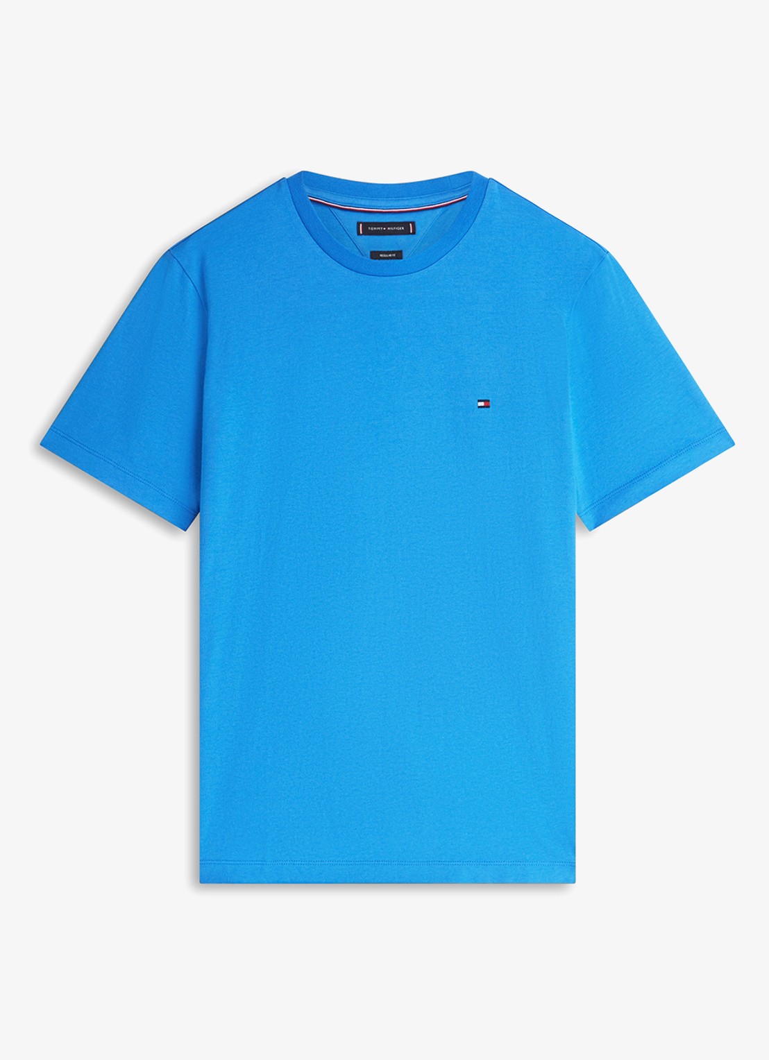 Tommy Hilfiger T-shirt met logo - voorkant 2 blue orbit