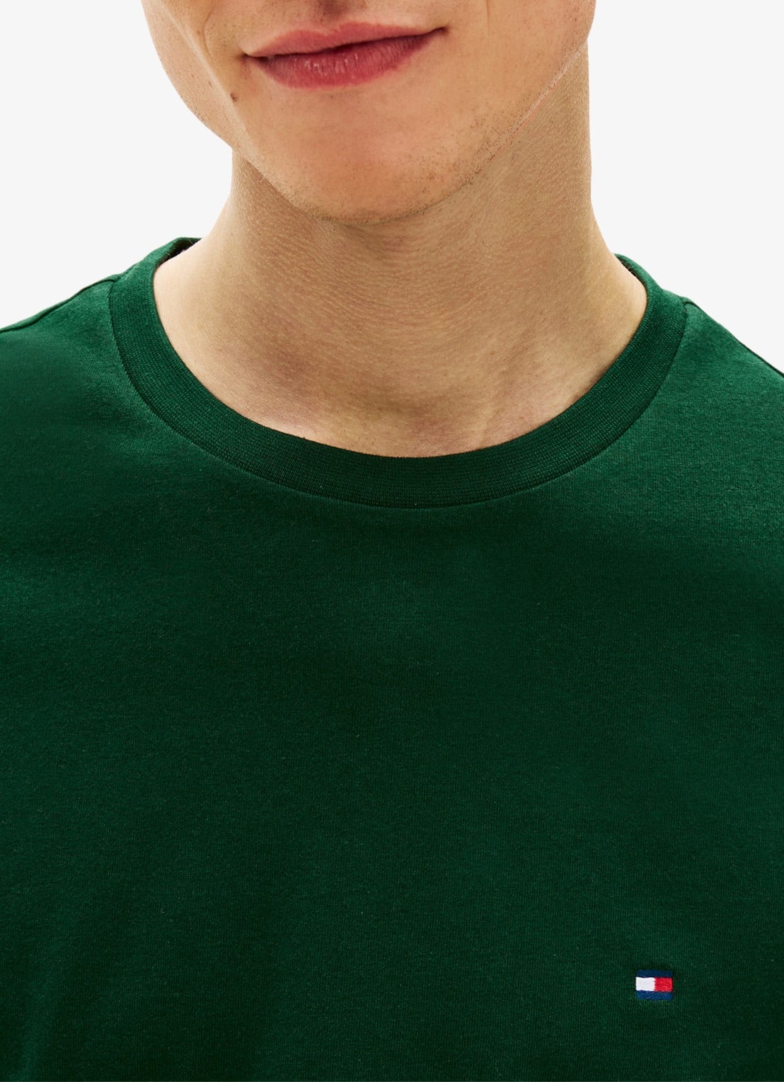 Tommy Hilfiger T-shirt met logo - detail 3 nocturnal green