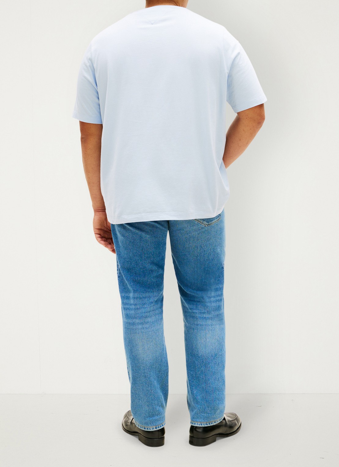 Tommy Hilfiger T-shirt met logo - achterkant donkerblauw