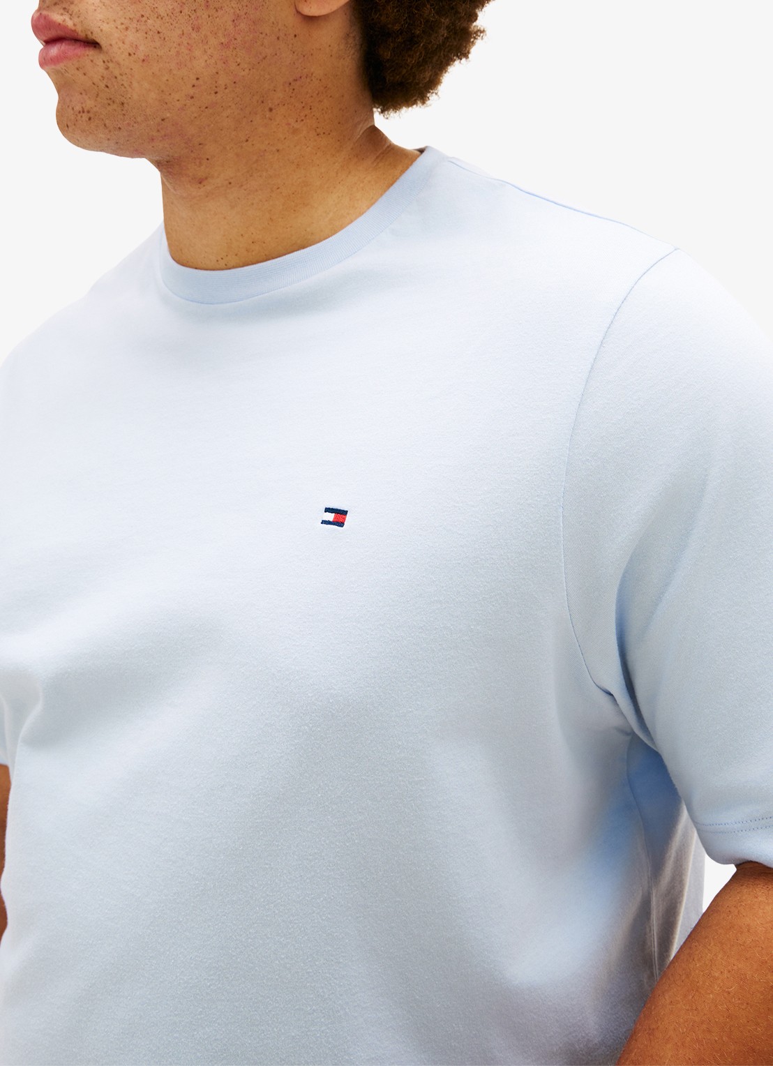 Tommy Hilfiger T-shirt met logo - detail 3 donkerblauw