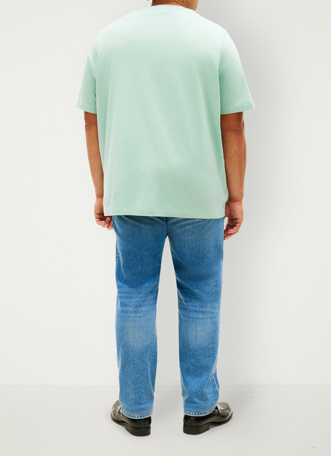 Tommy Hilfiger T-shirt met logo - achterkant mint