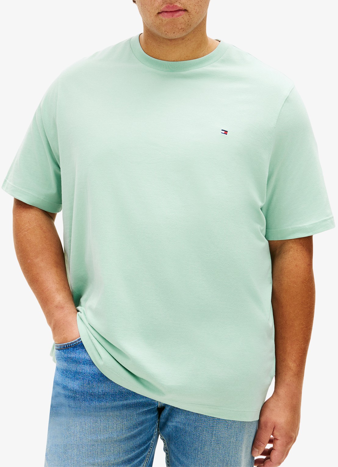 Tommy Hilfiger T-shirt met logo - detail 4 mint