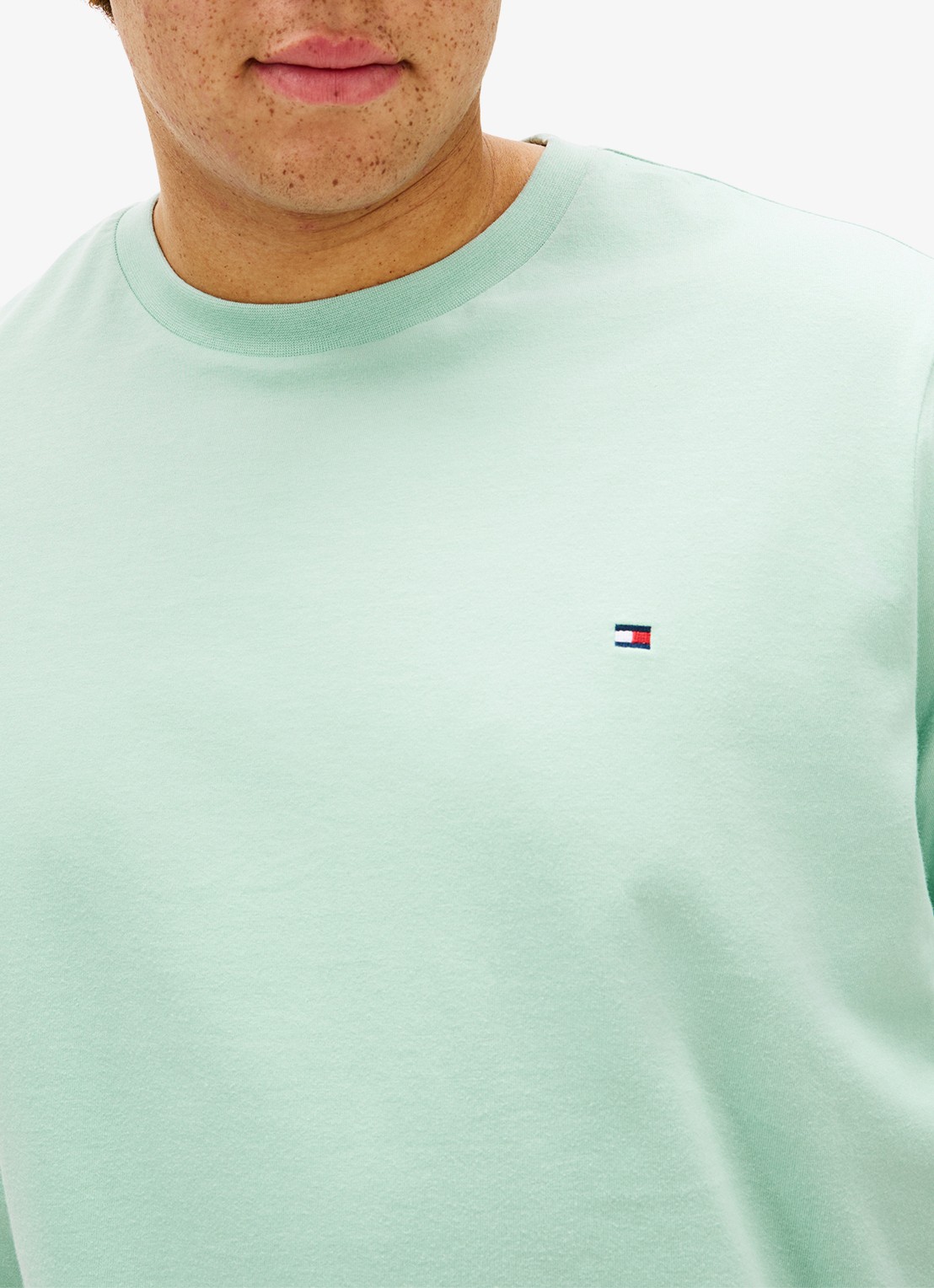 Tommy Hilfiger T-shirt met logo - detail 5 mint