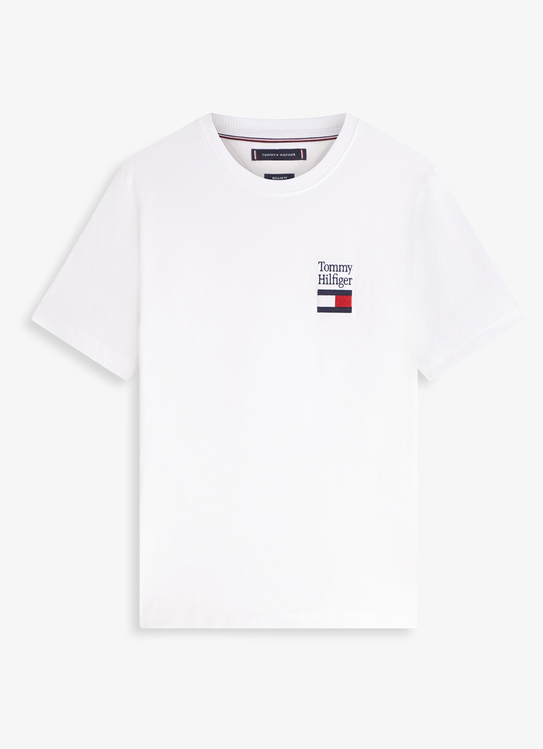 Tommy Hilfiger T-shirt met logo - voorkant 3 wit