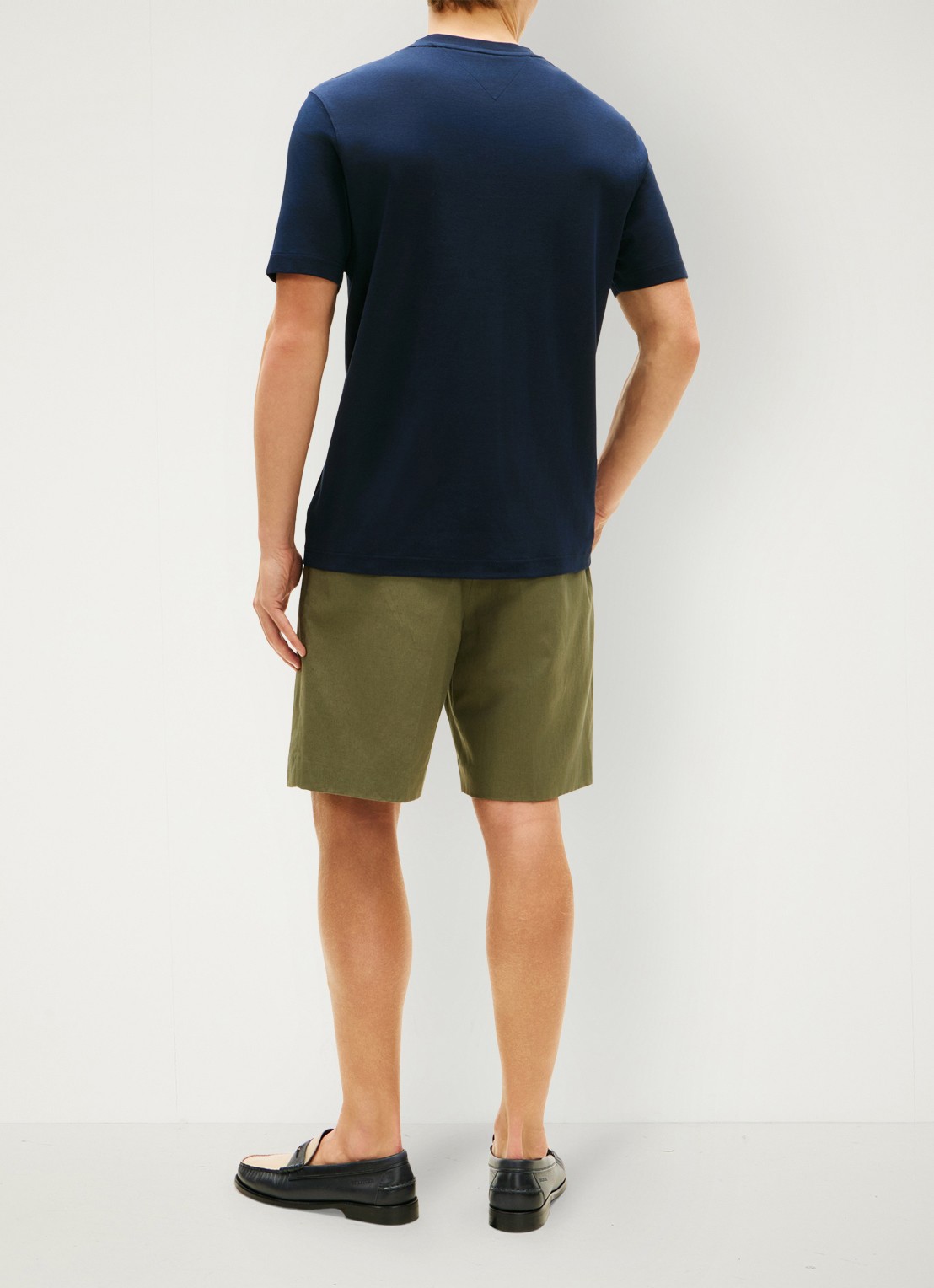 Tommy Hilfiger T-shirt met logo - achterkant donkerblauw