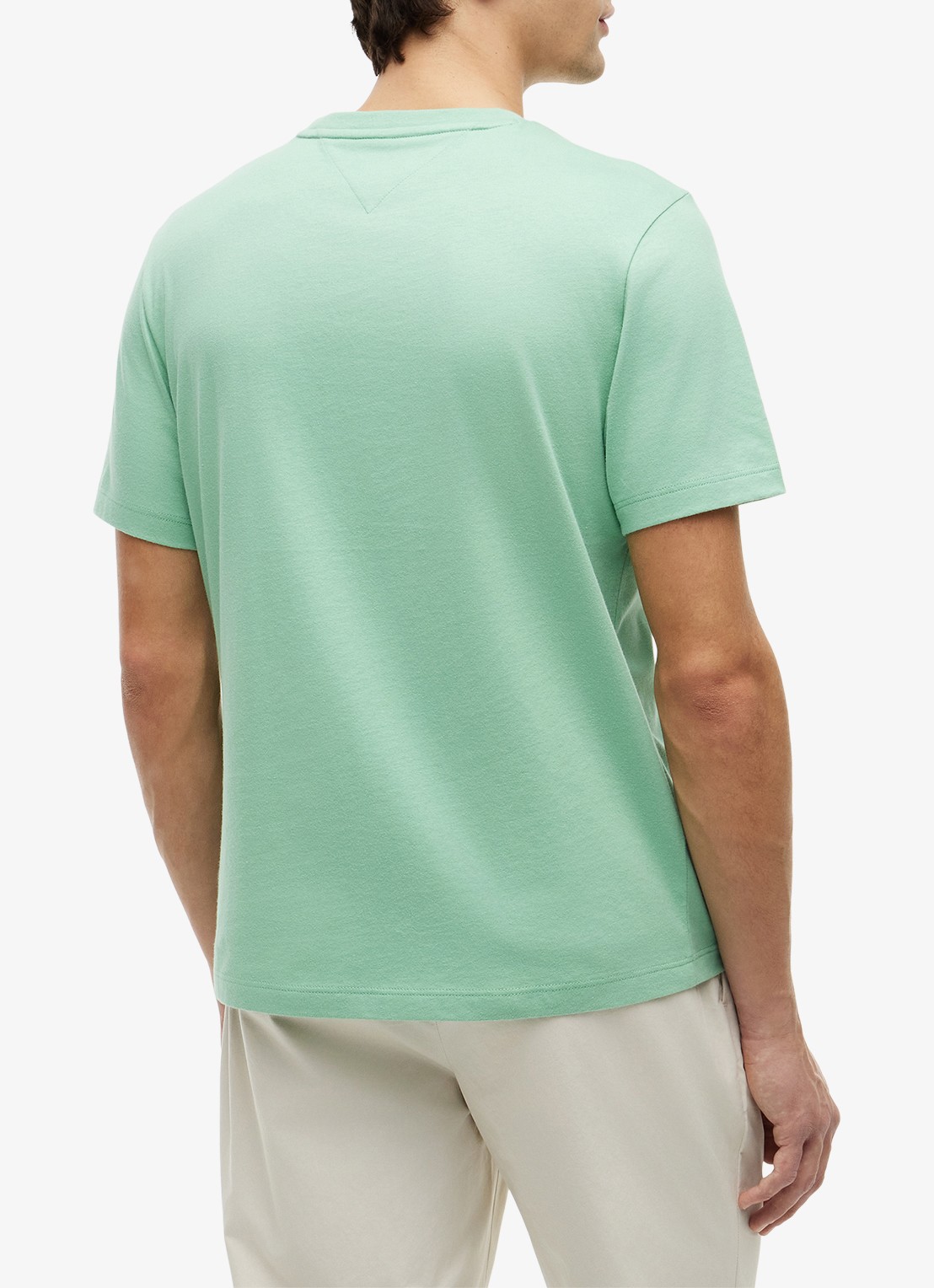 Tommy Hilfiger T-shirt met logo - achterkant 5 cut grass-l1a / groen