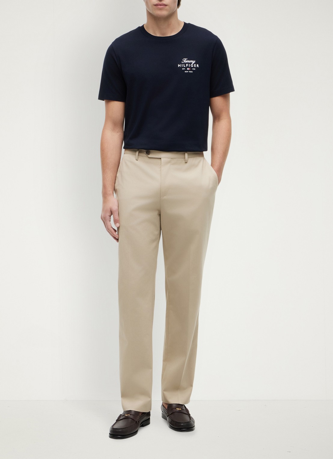 Tommy Hilfiger T-shirt met logo - voorkant 2 blauw