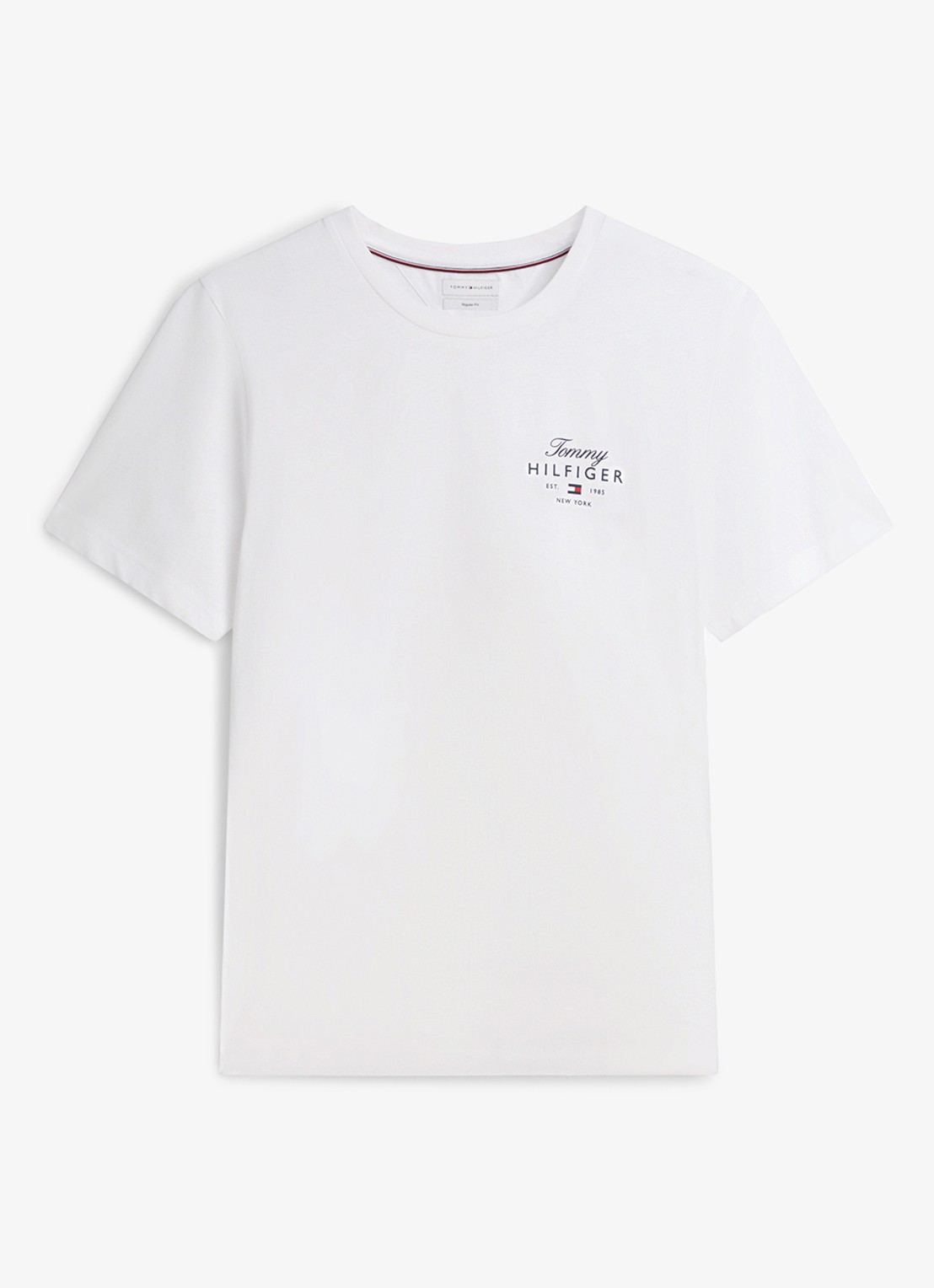 Tommy Hilfiger T-shirt met logo - voorkant wit
